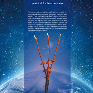 Accesorios de cable de tres núcleos termorbilizables para kits de cable